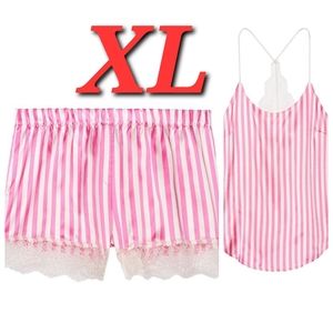 Victoria secret Satin pj set size  XL NWT